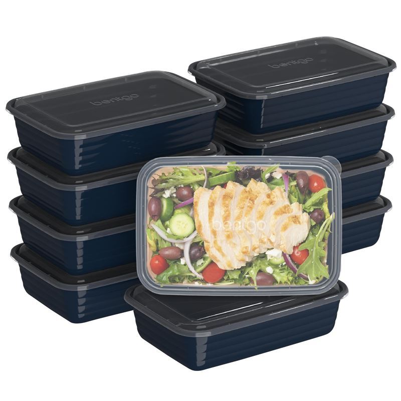 Bentgo – Prep 1 Compartment Container 10 Pack Navy Blue