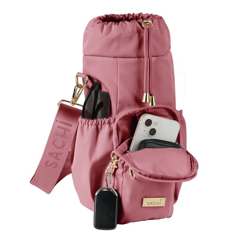 Sachi – Crossbody Insulated Bottle Bag Blush
