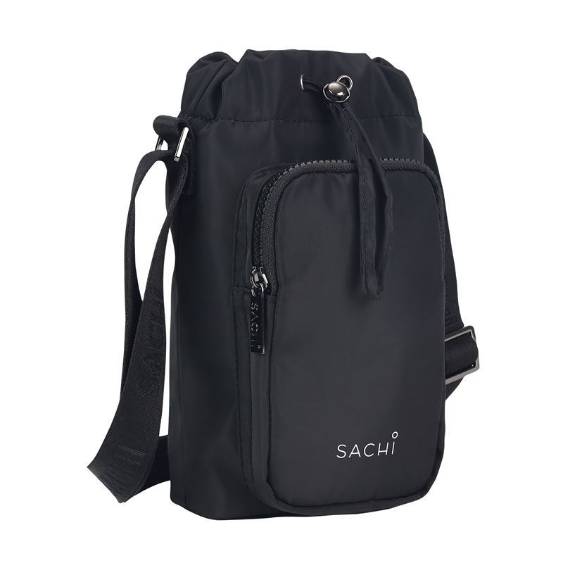 Sachi – Crossbody Lite Insulated Bottle Bag Black
