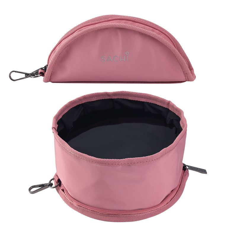 Sachi – PupBowl Portable Folding Dog Bowl Blush
