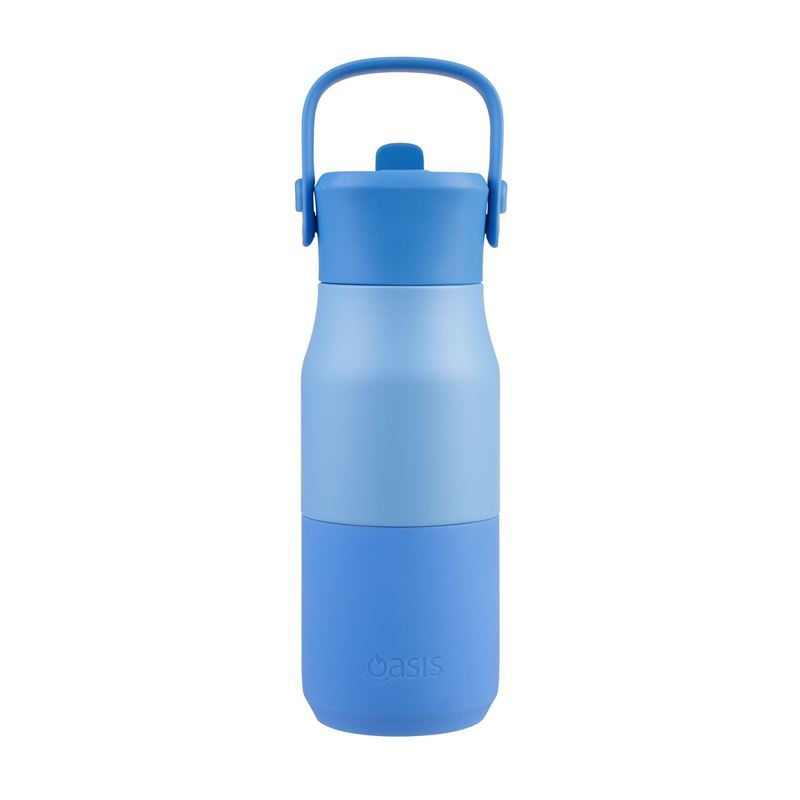 Oasis – Stainless Steel Double Wall Insulated Junior Drink Bottle with Sipper 400ml Blue