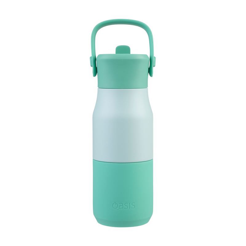 Oasis – Stainless Steel Double Wall Insulated Junior Drink Bottle with Sipper 400ml Mint