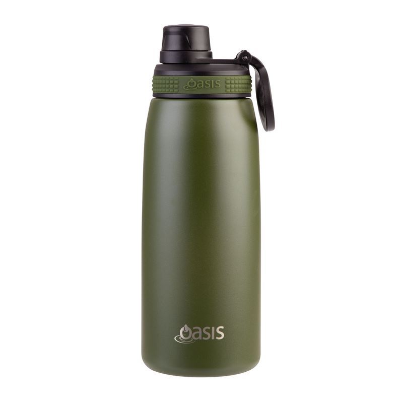 Oasis – Stainless Steel Double Wall Insulated Sports Bottle 780ml Forest Green