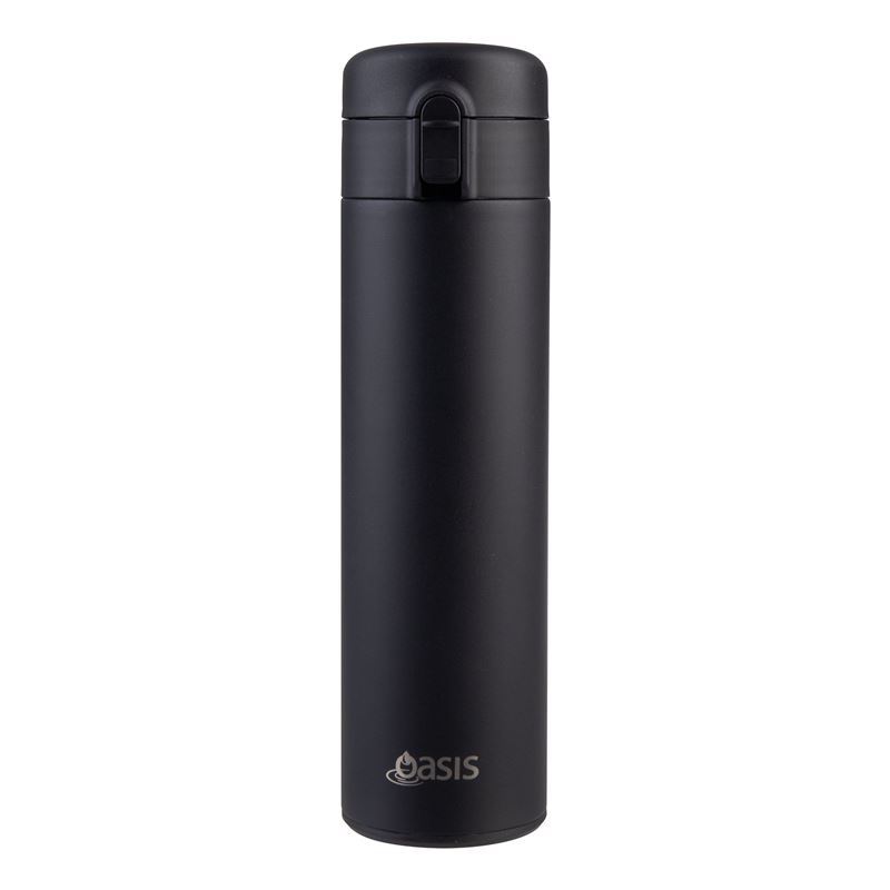 Oasis – Stainless Steel Insulated Flip-Top Flask 480ml Black