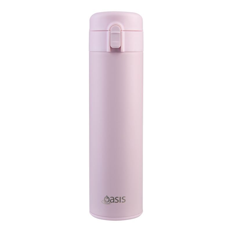 Oasis – Stainless Steel Insulated Flip-Top Flask 480ml Pink Lemonade