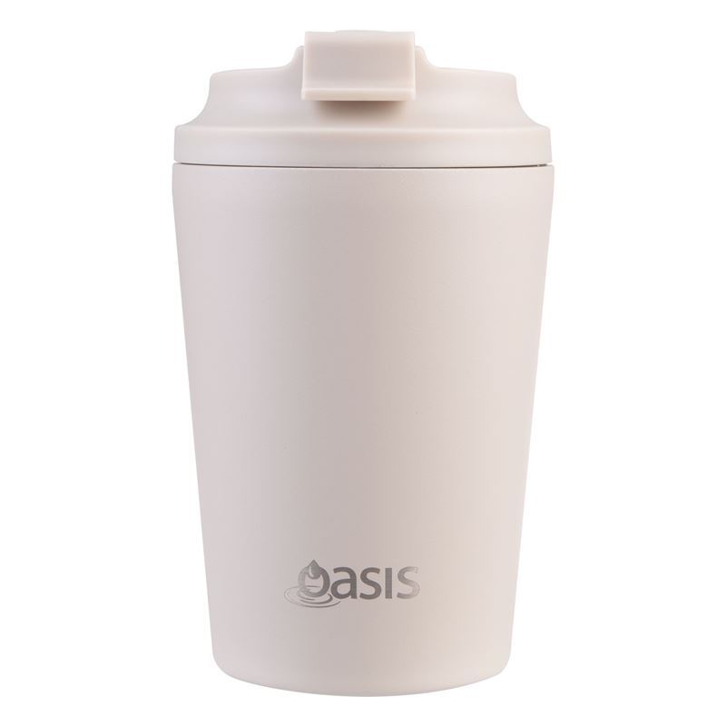 Oasis – Ceramic Lined Stainless Steel Double Walled Insulated Coffee Cup 360ml Oat