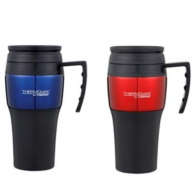 Thermos – THERMOcafe Foam Insulated Travel Mug with Handle 450ml Red/Blue Assorted