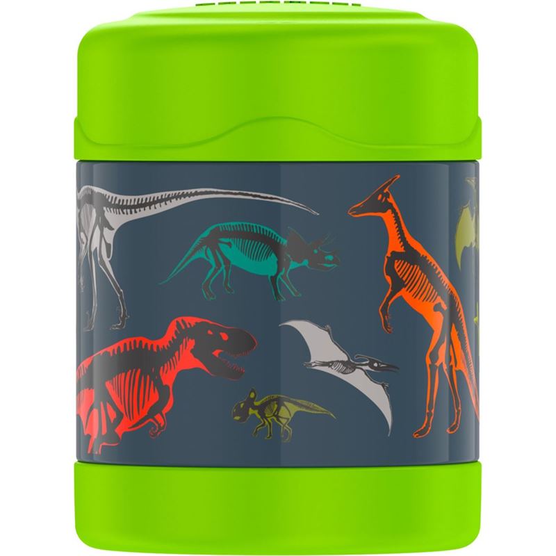 Thermos – FUNtainer Stainless Steel Vacuum Insulated Food Jar 290ml Colourful Dinosaurs