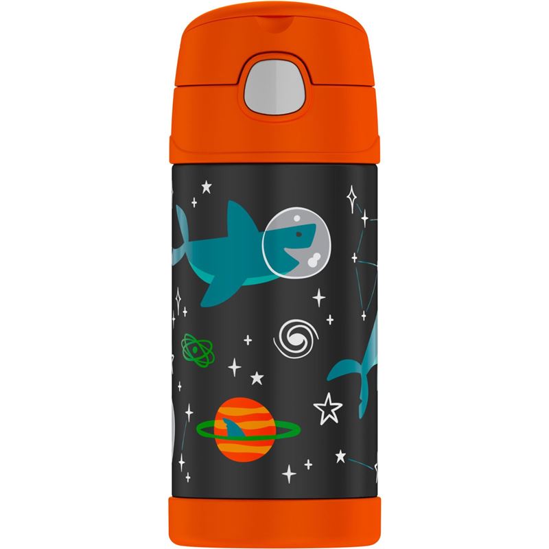 Thermos – FUNtainer Stainless Steel Vacuum Insulated Drink Bottle 355ml Shark Space Party