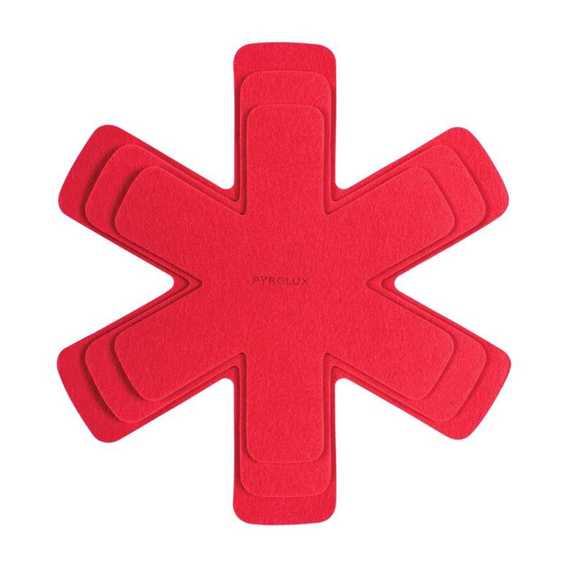 Pyrolux – Felt Pan Protectors Set of 3 Red