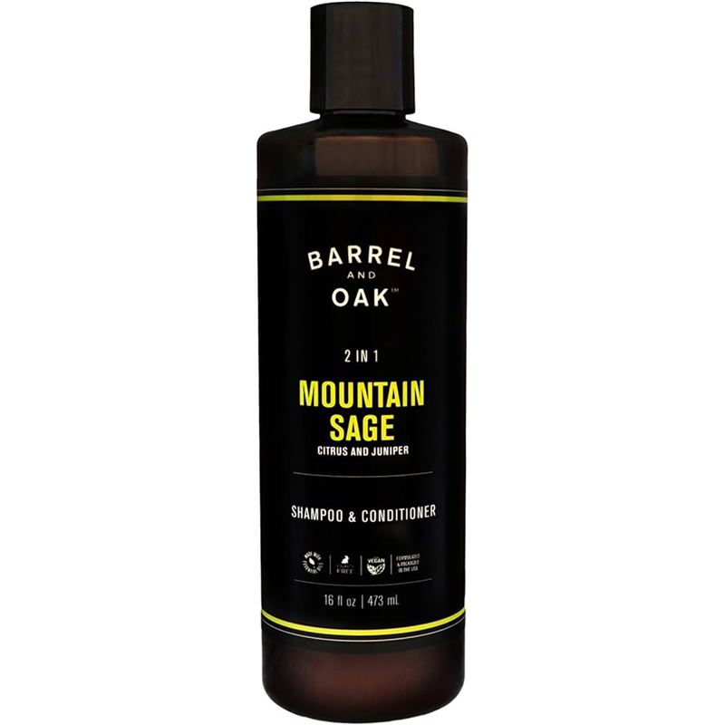 Barrel and Oak – 2  in 1 Shampoo Mountain Sage 473ml