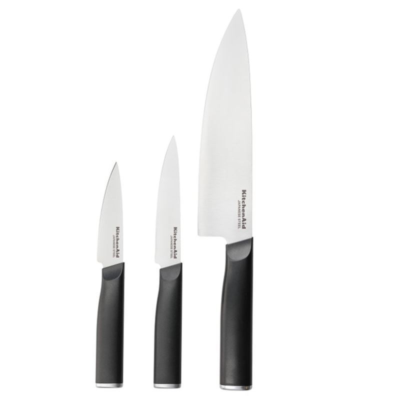 KitchenAid – Chefs, Serrated Utility & Paring Knife 3pc Set with Sheaths