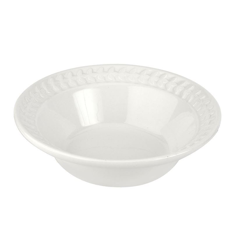 Portmeirion Botanic Garden – Harmony White Cereal Bowl 16.5cm (Made in England)