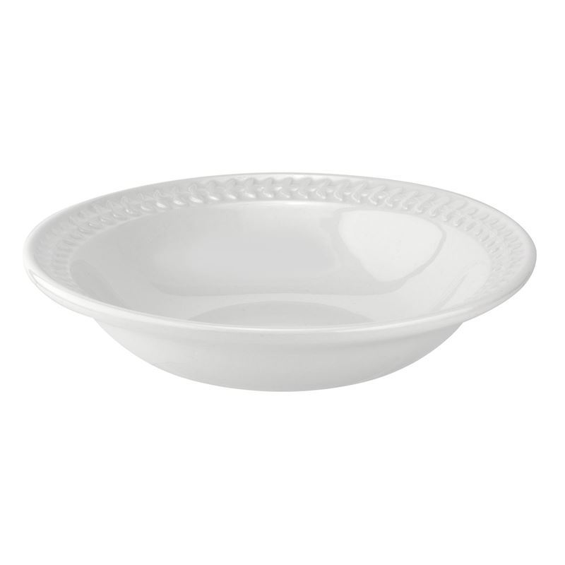 Portmeirion Botanic Garden – Harmony White Pasta Bowl 23cm (Made in England)