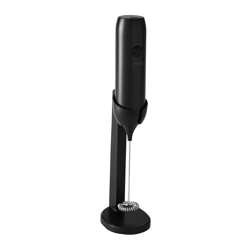 Avanti – Re-Chargeable Milk Frother with Stand Black