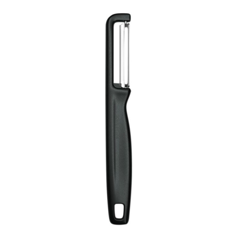 Victorinox – Iota Straight Double Edge Peeler 10cm Black (Made in Switzerland)