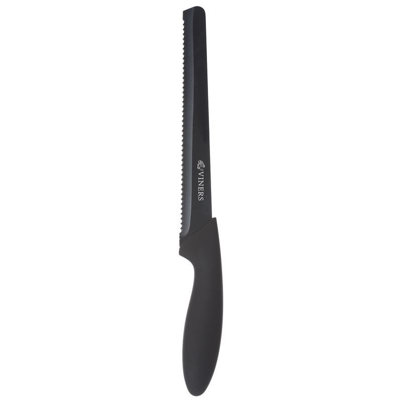Viners – Assure Square Tipped Bread Non-Stick Knife Black 20cm
