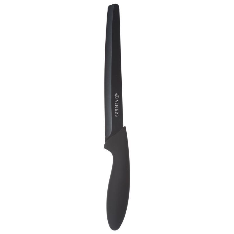 Viners – Assure Square Tipped Carving Non-Stick Knife Black 20cm