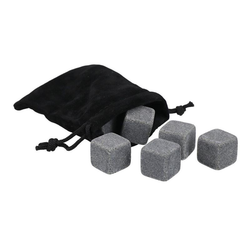 Bar Craft – Whisky Stones Set of 9 Soapstone with Storage Pouch