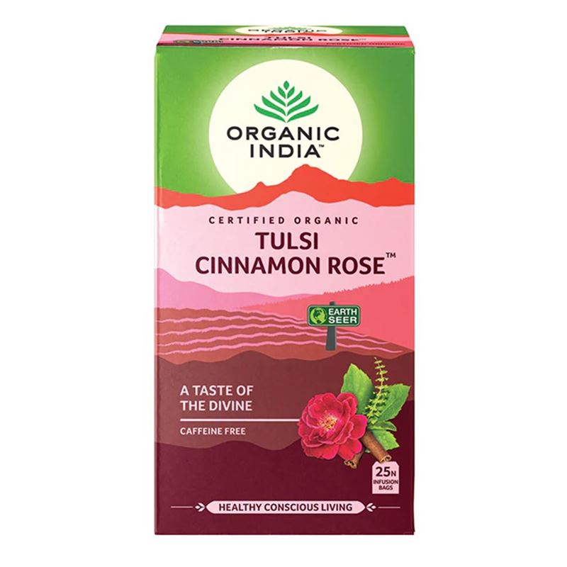 Organic India – Tulsi Cinnamon Rose Tea 25 Bag
