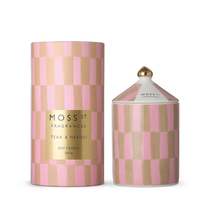 Moss St Fragrances – Teak & Neroli Large Candle 360g