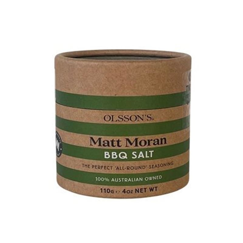Olssons – Matt Moran BBQ Salt 110g Kraft Canister (Product of Australia)