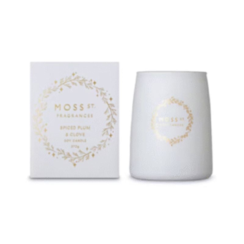 Moss St Fragrances – Spiced Plum & Clove Large Soy Candle 370g