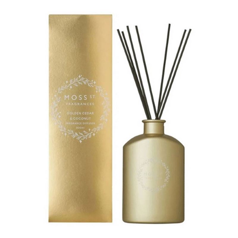 Moss St Fragrances – Golden Cedar & Coconut Diffuser 300ml