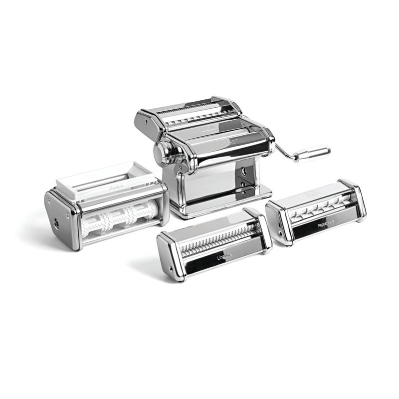 Marcato – Atlas Plus Pasta Machine Gift Set – Makes 6 Types of Pasta (Made in Italy)