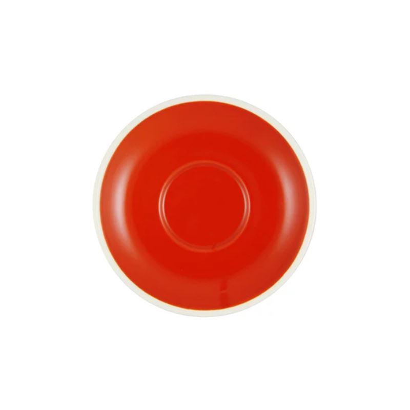 Brew – Chilli/White Commercial Grade Flat White Saucer 14.5cm