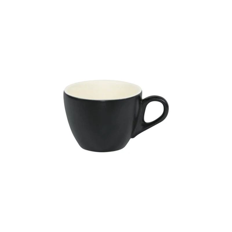 Brew – Smoke/White Commercial Grade Large Flat White Cup 220ml
