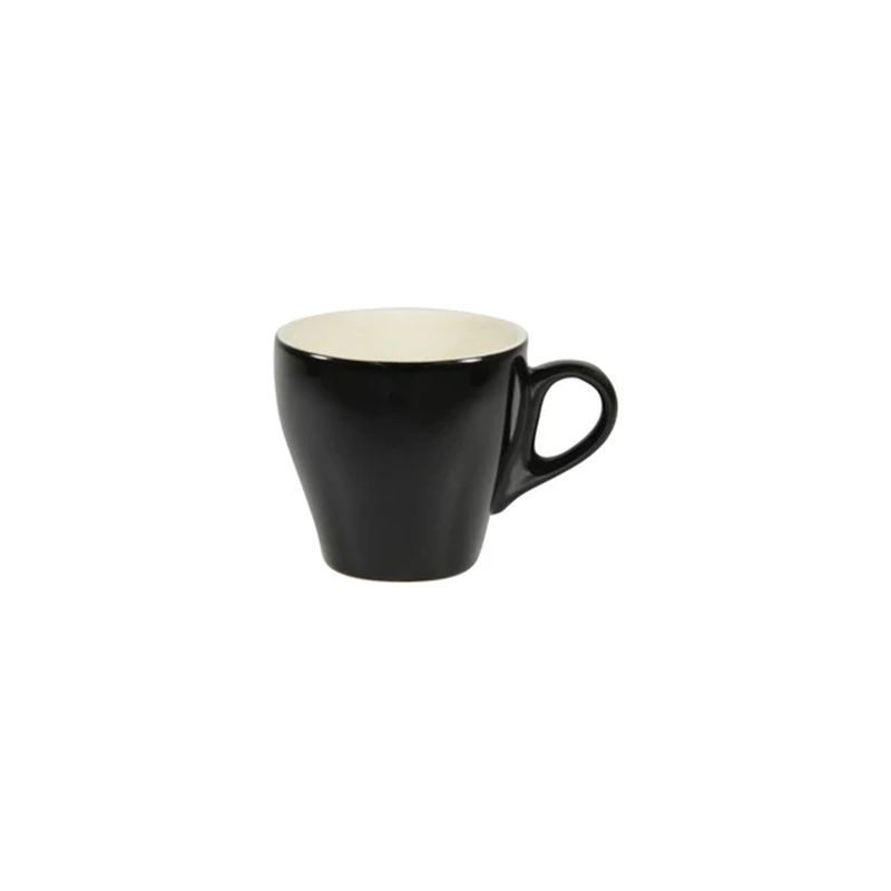 Brew – Onyx/White Matt Commercial Grade Large Long Black Cup 220ml