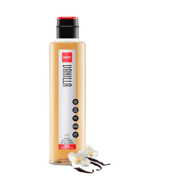 Shott – Vanilla Syrup 1Ltr (Made in New Zealand)