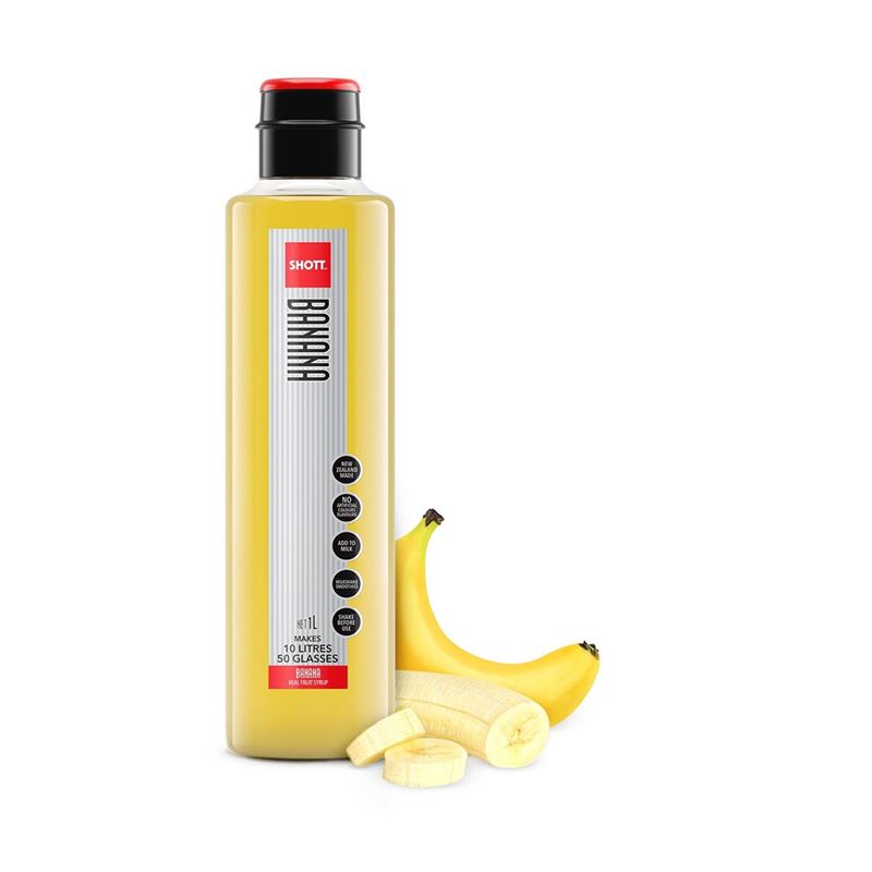 Shott – Banana Syrup 1Ltr (Made in New Zealand)