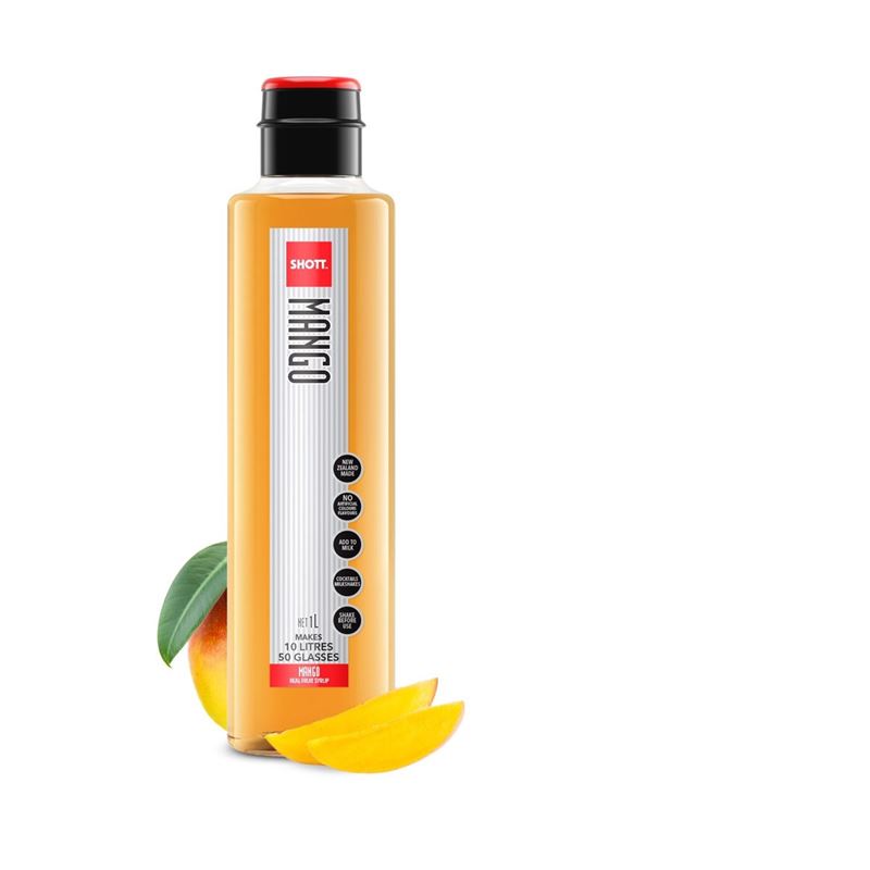 Shott – Mango Real Fruit Syrup 1Ltr (Made in New Zealand)