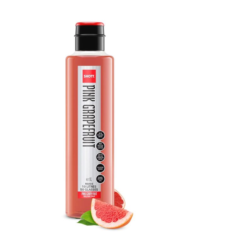 Shott – Pink Grapefruit Real Fruit Syrup 1Ltr (Made in New Zealand)