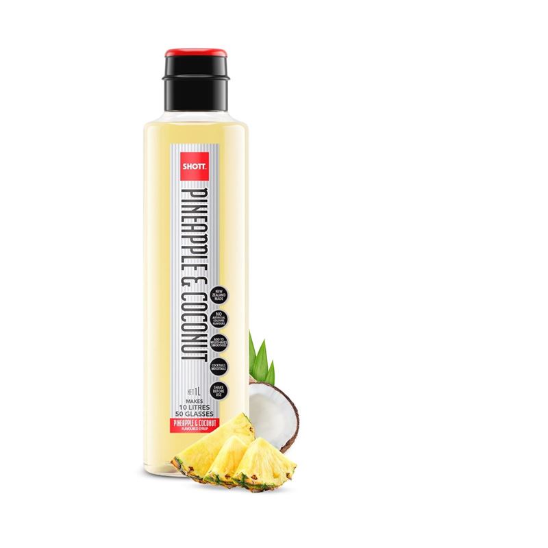 Shott – Pineapple & Coconut Syrup 1Ltr (Made in New Zealand)