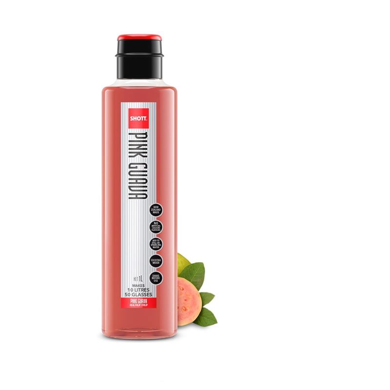 Shott – Pink Guava Real Fruit Syrup 1Ltr (Made in New Zealand)