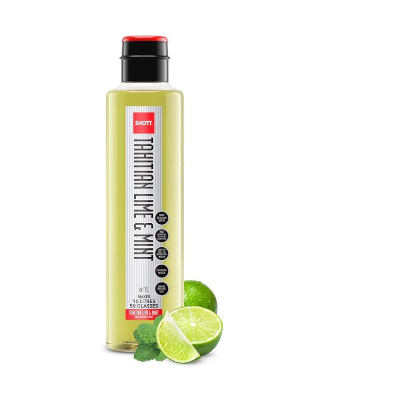 Shott – Tahitian Lime & Mint Syrup 1Ltr (Made in New Zealand)