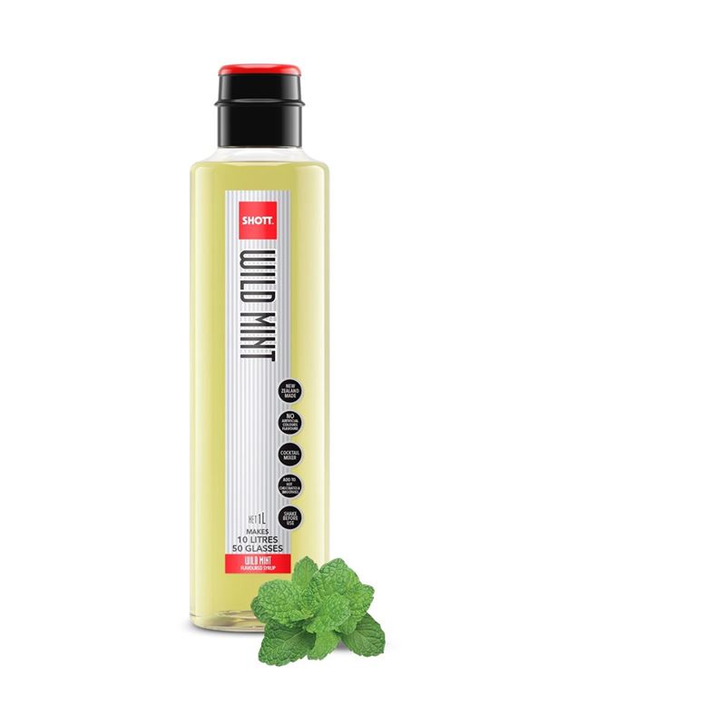 Shott – Wild Mint Syrup 1Ltr (Made in New Zealand)