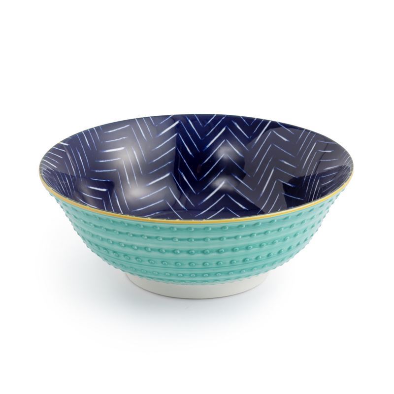 Mikasa – Ramen Noodle Bowl 21x7cm Indigo Chevron
