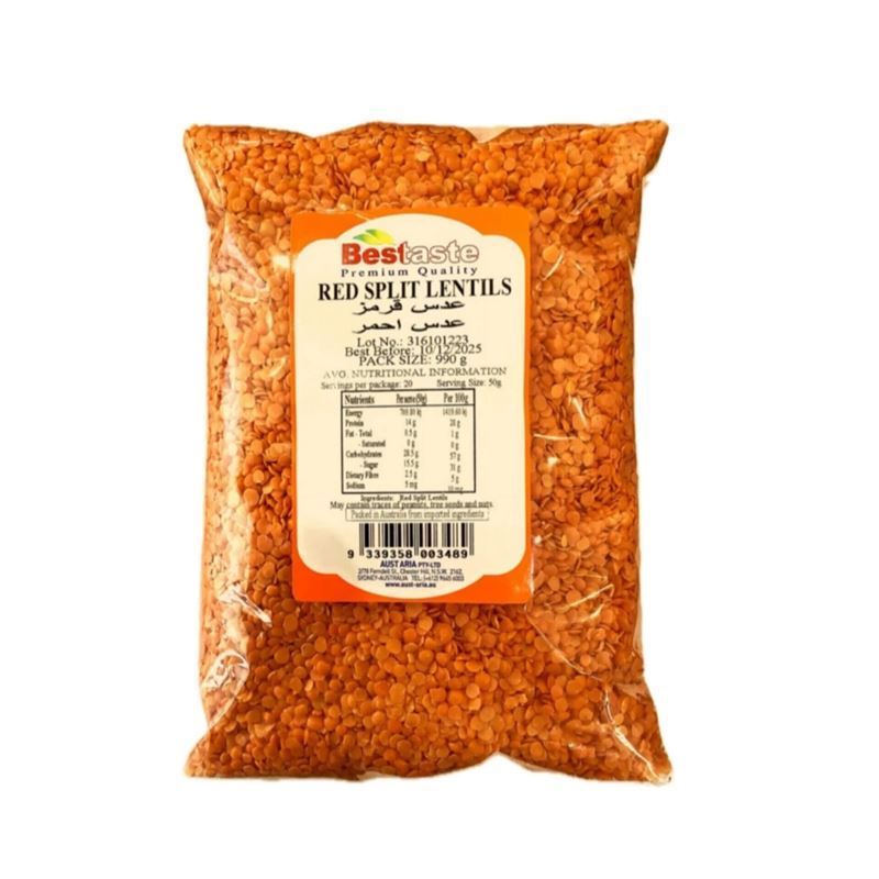 Bestaste – Red Split Lentils 1Kg