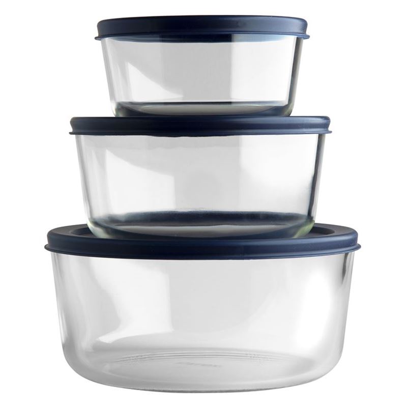 Pyrex Simply Store – Round 3pc Storage Set with Lids