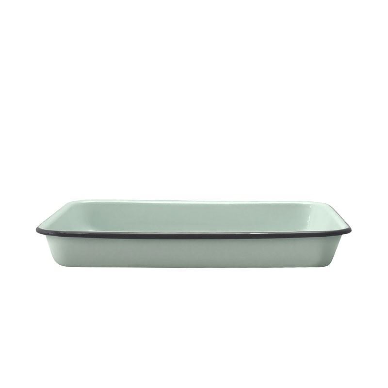 Falcon Housewares – Duck Egg Blue with Grey Trim Enameled 24cm Baking Tray