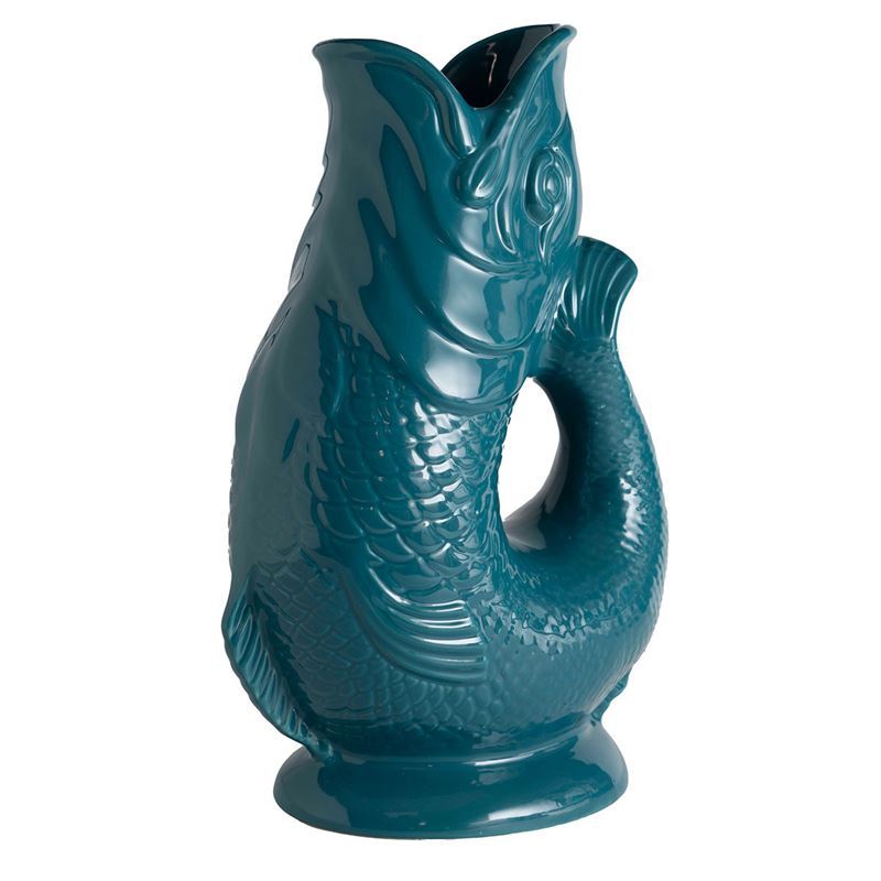 Wade – Fish Gluggle Jug 1.2Ltr Agave (Made in England)