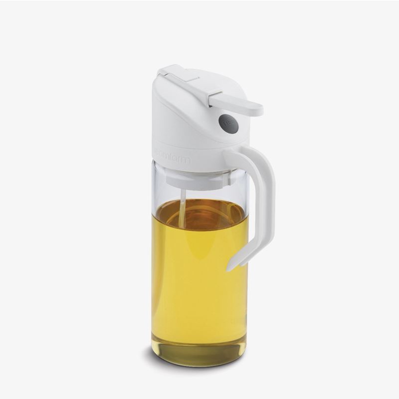 Dreamfarm – Oileroo White and Glass Bottle Oil Dispenser 355ml