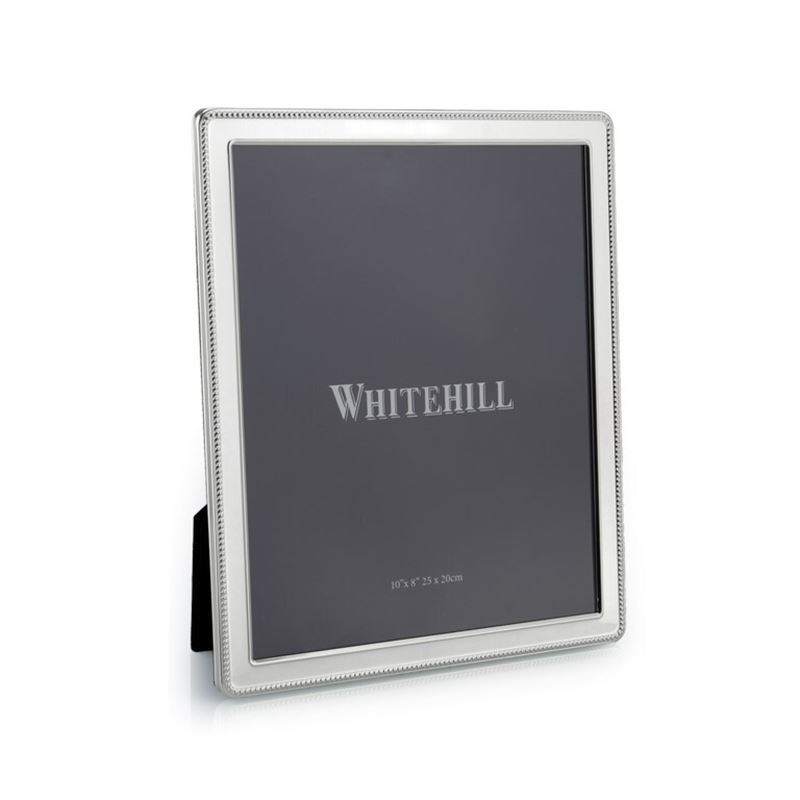 Whitehill – Narrow Bead Border Silver Finish Photo Frame 20x25cm