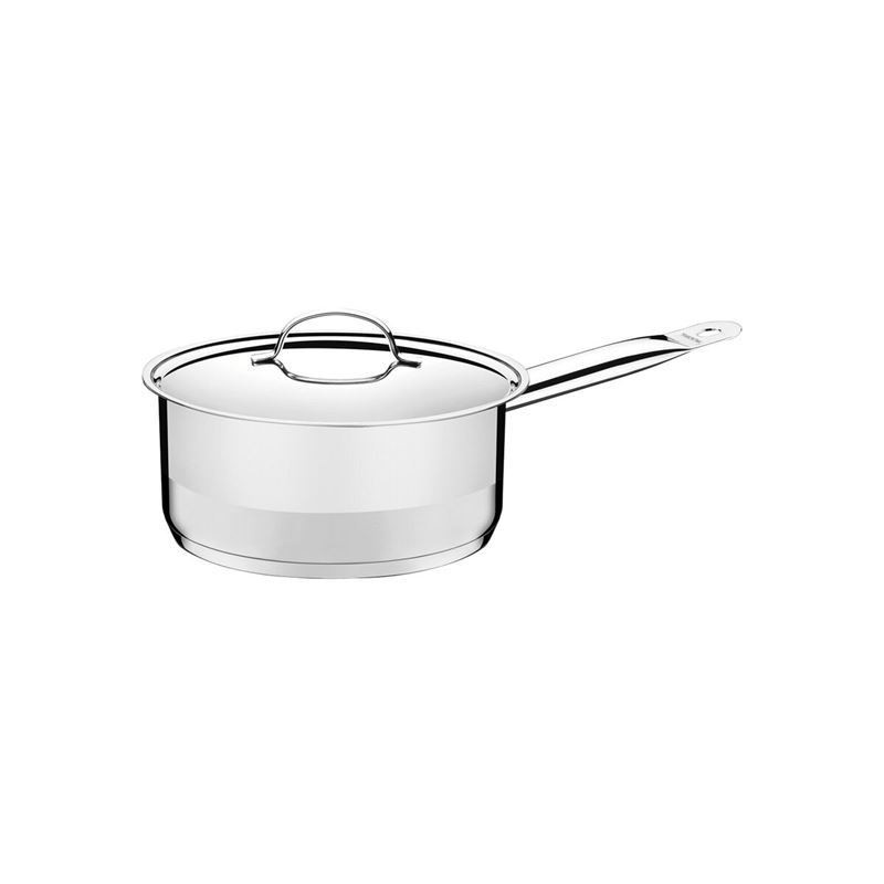 Tramontina – Professional Stainless Steel Induction COMMERCIAL GRADE 16cm Saucepan with Lid 1.4Ltr (Made in Brazil)