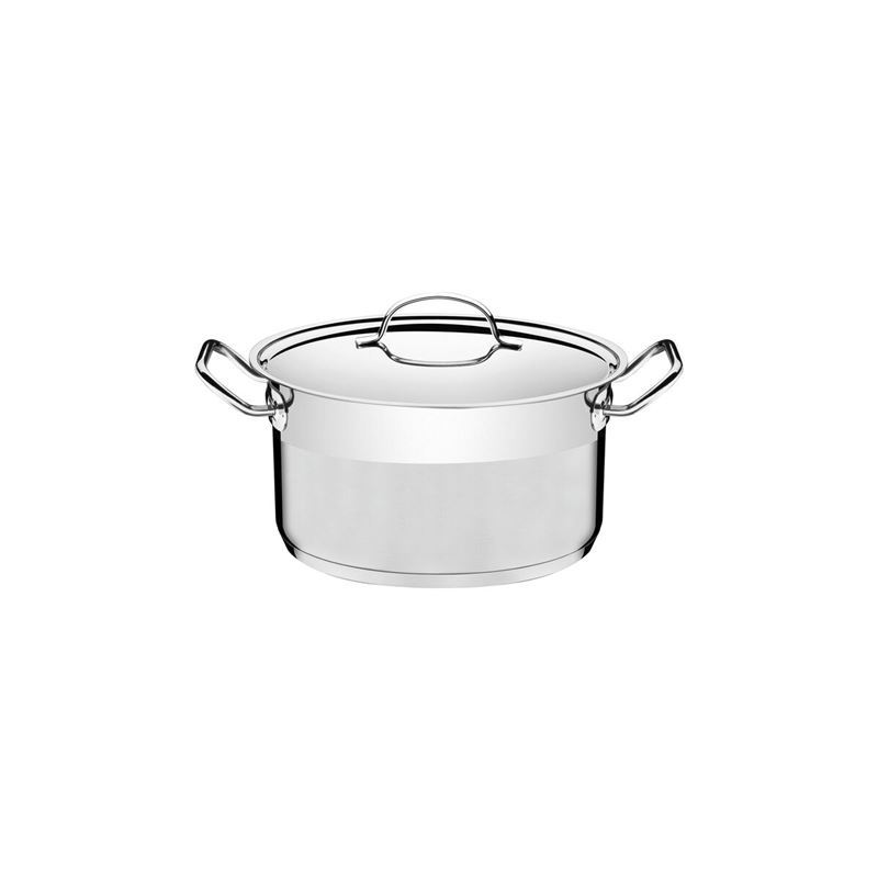 Tramontina – Professional Stainless Steel Induction COMMERCIAL GRADE 16cm Deep Casserole with Lid 1.8Ltr (Made in Brazil)