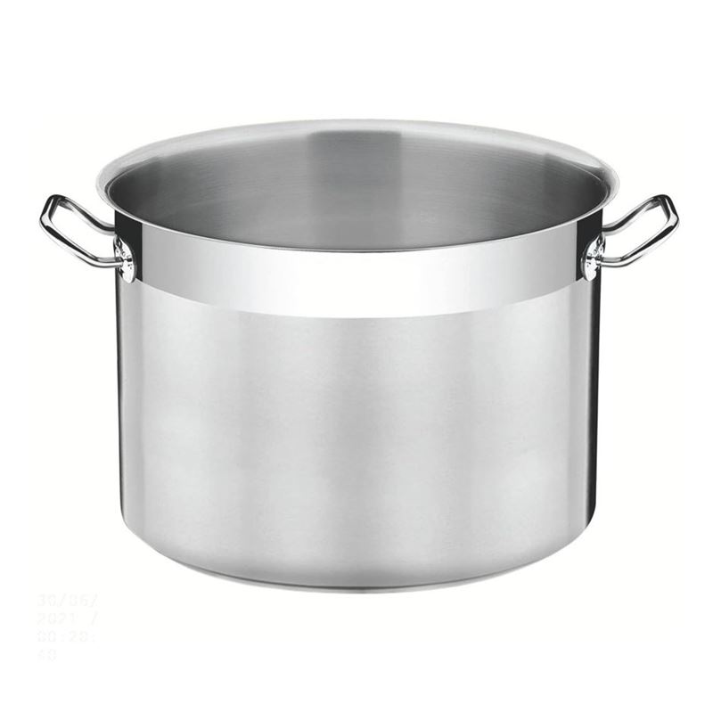 Tramontina – Professional Stainless Steel Induction COMMERCIAL GRADE OPEN 36cm Deep Casserole 28Ltr (Made in Brazil)